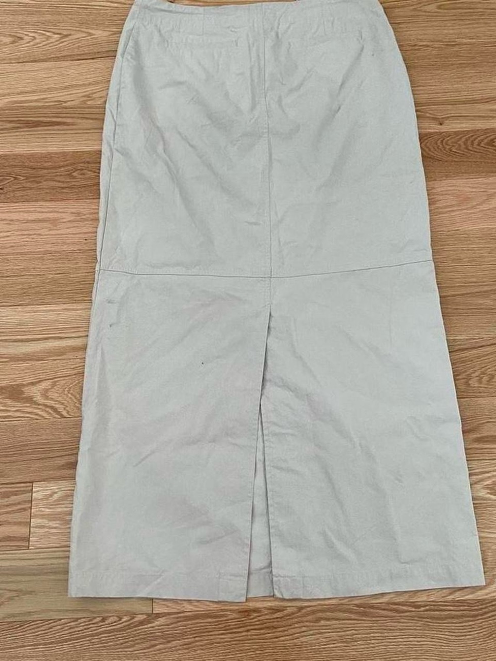 Sarah Spencer Light Gray Maxi Skirt with Rear Slit